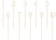 Drewniane numery na stół Party Deco 1-10 naturalne drewno 25 cm 10 szt (5904555021464) - obraz 1