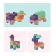 М'який конструктор - SKY Soft Building Blocks 6910 набір 20 елементів - изображение 5