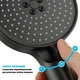 Ручная лейка для душа DROP SPA3F-MULTI120BF фильтрующая со сменным угольным фильтром - изображение 7