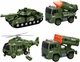 Zestaw pojazdów wojskowych Woopie Wyrzutnia + Czołg + Helikopter 1:20 Zielony 57499 (5906280657499) - obraz 2