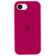 Чехол Fiji Silicone Case для Apple iPhone 16e бампер накладка Soft Touch с микрофиброй Rose Red - изображение 1