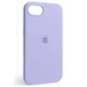 Чехол Fiji Silicone Case для Apple iPhone 17e бампер накладка Soft Touch с микрофиброй Light Purple - изображение 1