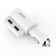 Автомобільний зарядний пристрій розгалужувач Ldnio CM10 2USB 4.2A White - зображення 2