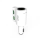 Автомобільний зарядний пристрій розгалужувач Ldnio CM10 2USB 4.2A White - зображення 3