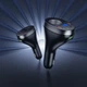 Автомобільний зарядний пристрій розгалужувач HOCO Z61A Correct cigarette lighter car charger 60W Black - изображение 8