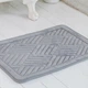 Коврик для ванной комнаты Lovely Svi фланелевый 40 x 60 x 1.5 см Серый (6908432565019) - изображение 1