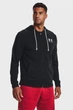 Чоловіче чорне худі UA Rival Terry LC FZ Under Armour S 1370409-001 - зображення 1