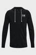 Чоловіче чорне худі UA Rival Terry LC FZ Under Armour S 1370409-001 - зображення 5