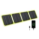 Сонячна панель 40W, USB A/C + DC, складна портативна, ETFE монокристал, для туризму, зелена - зображення 2