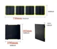 Сонячна панель 40W, USB A/C + DC, складна портативна, ETFE монокристал, для туризму, зелена - зображення 3