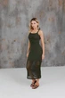 Женское вязаное платье Жюстин ART KNIT оливковое, M-L 044032 - изображение 1