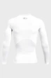 Чоловічий білий лонгслів UA HG Armour Comp Under Armour M 1361524-100 - изображение 6