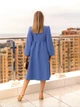 Молодежное женское платье свободного кроя Fashion 42/44 джинс - изображение 5