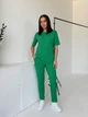Жіночий легкий спортивний костюм (футболка+штани) Uaclothes 50-52 Зелений (like37719-181501358) - зображення 3