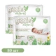 Детские подгузники 80 шт Giggles Natural размер 1 Newborn (2-5 кг) Детские одноразовые подгузники с усиленной защитой от протечек до 12 часов Памперсы органические для детей - изображение 1