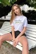 Жіноча футболка з принтом вільного крою з віскози літня Seventeen S-M Білий (2000000177410) - изображение 5