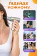 Перкуссионный массажер ударный пистолет для тела Massage Gun ручной вибромассажер для мышц вибрационный электромассажер, массажный пистолет для спины шеи, ног, рук, миофасциальный, портативный аккумуляторный, 4 насадки, 6 скоростей Серый - изображение 7
