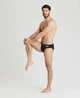 Плавки пляжні чоловічі Arena M Solid Brief Black-White 2A254 (розмір UK26/F65) - изображение 3