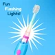Электрическая звуковая зубная щетка Brush-Baby KidzSonic от 3 лет, фламинго 2 насадки - изображение 3