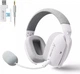 ATTACK Shark L80 Wireless – Ігрові бездротові навушники з Bluetooth 5.3, 2.4G, 7.1 Surround Sound, 40мм динаміки, до 35 год роботи, знімний мікрофон, RGB підсвітка White - зображення 1