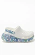 Крокси жіночі на платформі метелики Crocs Classic Crush Butterfly White 37 (EU 37-38) білі - зображення 2