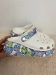 Крокси жіночі на платформі метелики Crocs Classic Crush Butterfly White 37 (EU 37-38) білі - зображення 5