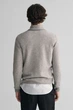 Чоловіча сіра вовняна кофта SUPERFINE LAMBSWOOL HALF ZIP Gant L 87213 - изображение 3