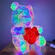 Ночник Love Bear «Мишка с сердцем» 25 см, USB: Светодиодный светильник для романтической атмосферы - изображение 3