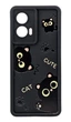 Чехол Shock Case Print для Motorola Edge 50 Fusion бампер силиконовый черный с рисунком Cat - изображение 1