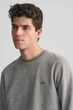 Чоловічий сірий світшот REG SHIELD C-NECK Gant S 2006065 - изображение 4