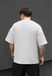 Мужская Футболка Стаф Светло-серая Оверсайз Премиум Staff Light Gray Oversize Premium S (389215) - изображение 2
