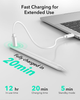 Стилус ESR Geo для iPad с поддержкой Find My: Full HD точность, наклон, быстрая зарядка USB-C, магнитное крепление, Белый - изображение 6
