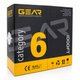 Мідна вита пара мережевий кабель GEAR Cat6 FTP мідний CU 305 м синя вита пара для роутерів комп’ютерів і серверів - зображення 2