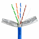 Мідна вита пара мережевий кабель GEAR Cat6 FTP мідний CU 305 м синя вита пара для роутерів комп’ютерів і серверів - зображення 4