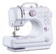 Портативна електрична швейна машинка Sewing Machine 505/1250, 12 програм строчок, реверс, підсвічування, педаль, автоматичне намотування нитки, компактна та легка - изображение 1
