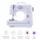 Портативна електрична швейна машинка Sewing Machine 505/1250, 12 програм строчок, реверс, підсвічування, педаль, автоматичне намотування нитки, компактна та легка - изображение 6
