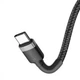Кабель Baseus Cafule Flash Charging Type-C to Type-C PD 2.0 100W 2м Чорний з сірим - изображение 4