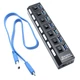 USB 3.0 Hub 7-портовий хаб до 5 Гбіт/с - зображення 2
