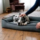 Лежак для больших собак EGO Bosyak Рогожка 3XL 145x115 Серый (Ортопедическая лежанка для самых больших собак) - изображение 4