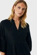 Жіноча чорна сукня Linen eyehole embroidery dress Mexx 36 MF006302251W - изображение 3