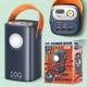 Повербанк на 60000 mAh Remax RPP-100 зі швидким заряджанням 100W+22.5W Потужний Power Bank з ліхтариком і дисплеєм - зображення 1