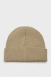 Чоловіча бежева вовняна шапка FINE KNITTED WOOL BEANIE Gant OS 9911034 - изображение 2
