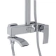Душова система Q-tap Swan Cascada з тропічним душем, латунь, хром (QTSWA111CRM45566) - зображення 2