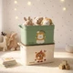 Комплект больших ящиков для хранения игрушек POPPET Хэппи Дэй, мятный + белый (PP-009-MW-L) - изображение 4