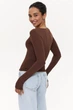 Жіночий лонгслів SOLMAR 3036 S Chocolate - зображення 5