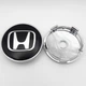 Колпачок заглушка ступицы колеса Honda 60 мм черный+хром - изображение 1