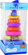 Пірамідка LEAN Toys Різнокольорові обручі 13480 (5905323217201) - зображення 1