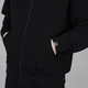 Кофта Slavni Biggie Pobedov мужская на молнии осенняя весенняя с капюшоном 2XL-3XL черная (26835) - изображение 2
