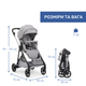 Коляска 2 в 1 Chicco Seety, цвет cloud (87097.56.01) - изображение 7