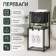 Корзина для белья для хранения грязной одежды корзина сортировочная белая 97*44*31см - изображение 4